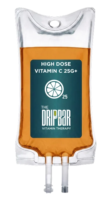 The High-Dose Vitamin C IV drip bag at The DRIPBaR McKinney
