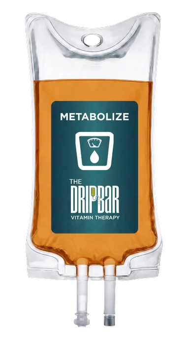 The Metabolize IV drip bag at The DRIPBaR McKinney