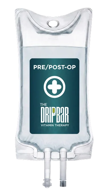 The Pre/Post Op IV drip bag at The DRIPBaR McKinney